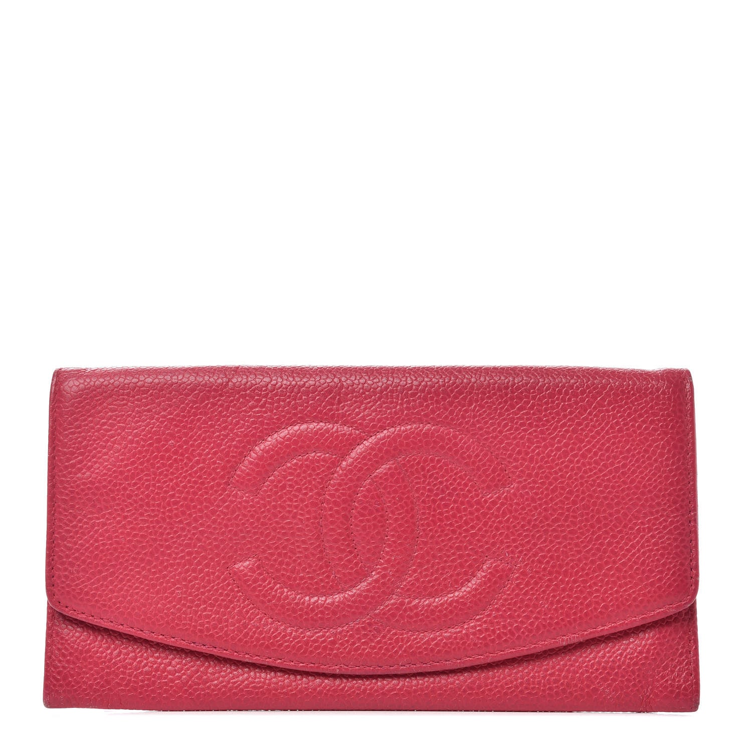 Chanel Caviar Timeless CC Wallet Dark Fuchsia 1 of 7