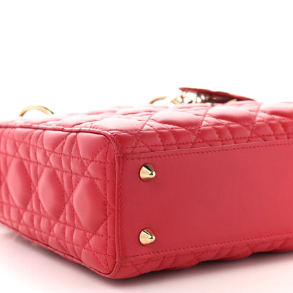 Christian Dior Lambskin Cannage Small My Lady Dior Red 5 of 12