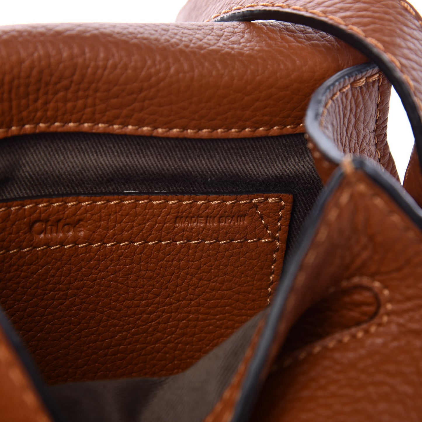 Calfskin Mini Marcie Round Crossbody Bag Tan