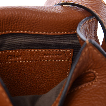 Chloe Calfskin Mini Marcie Round Crossbody Bag Tan 7 of 9