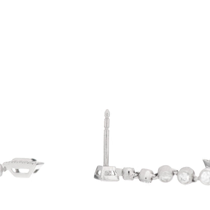 Tiffany Platinum Diamond Grace Drop Earrings 4 of 5