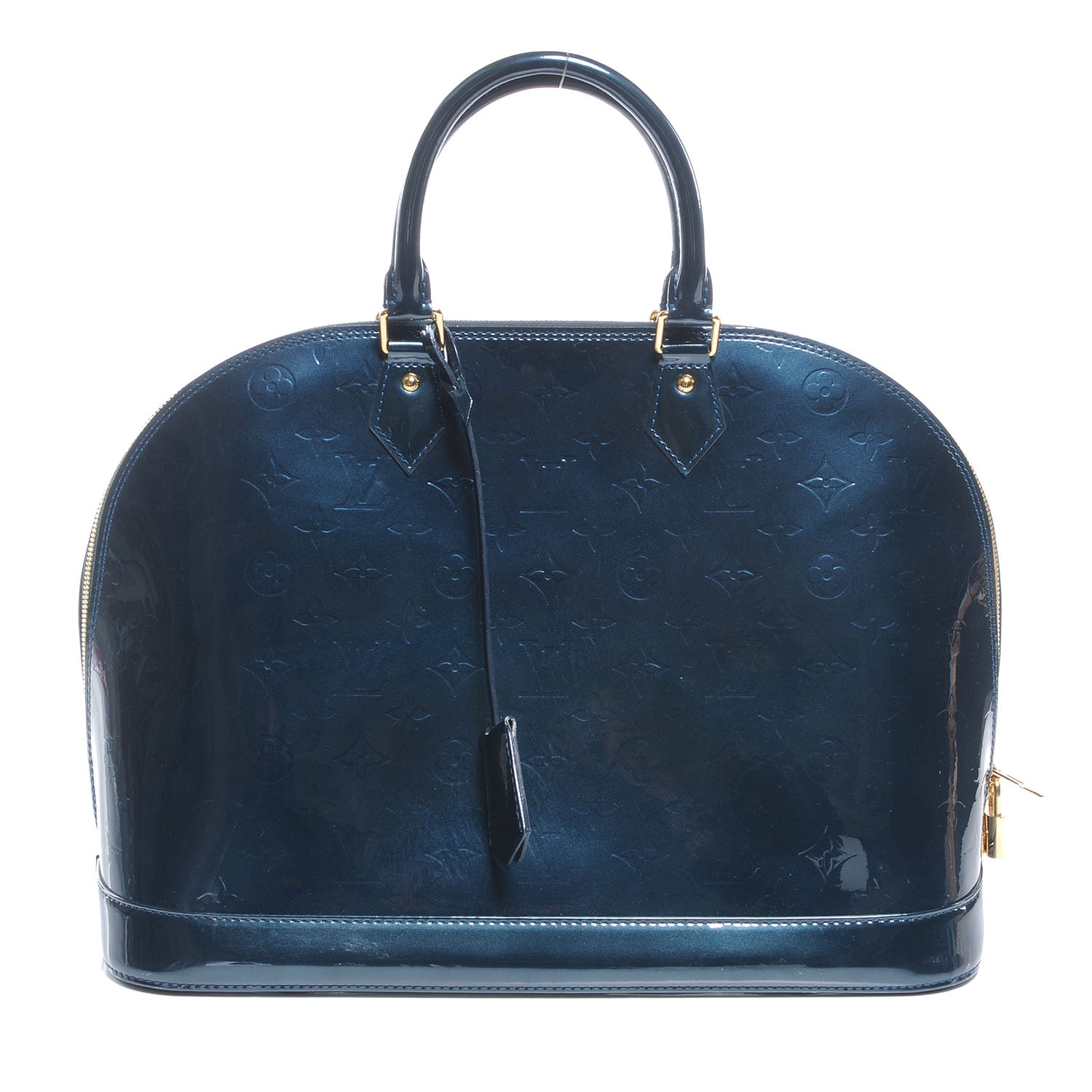 Louis Vuitton Vernis Alma GM Blue Nuit 1 of 7
