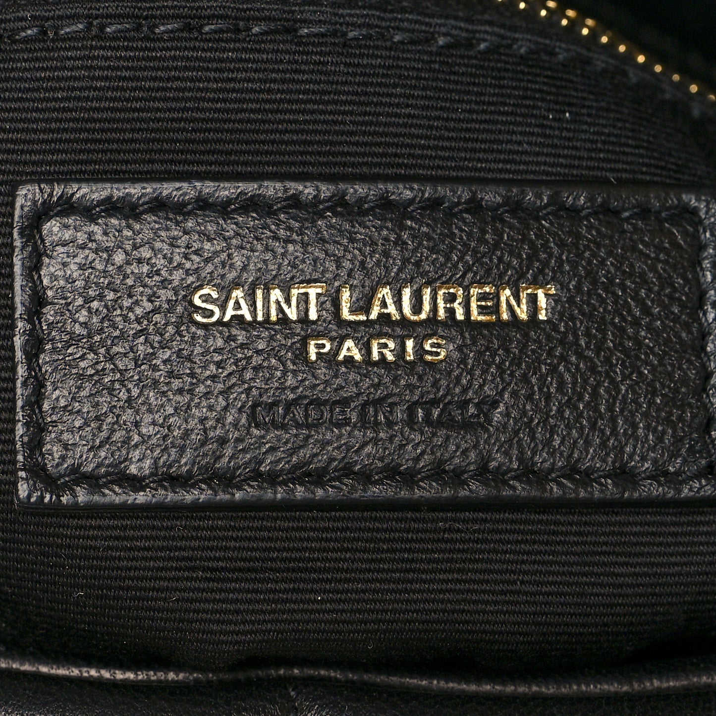 Lambskin Quilted Small Loulou Puffer Monogram Chain Satchel Black