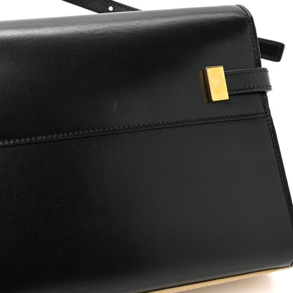 Saint Laurent Smooth Calfskin Manhattan Shoulder Bag Black Beige 12 of 12
