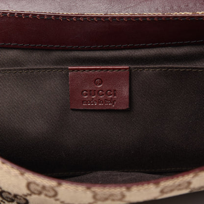 Gucci Monogram Studded Horsebit Clutch Bordeaux 6 of 14