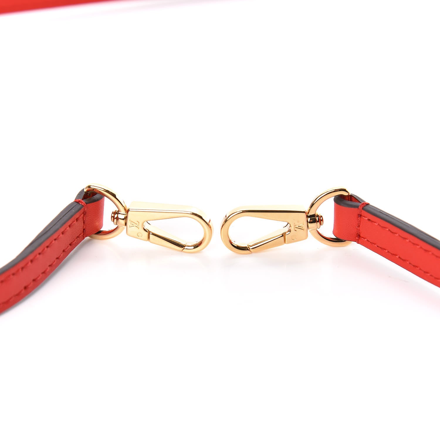Louis Vuitton Calfskin Adjustable 16mm Shoulder Strap Coquelicot 3 of 3