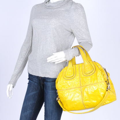 Givenchy Crinkled Patent Leather Medium Nightingale Yellow 2 of 8