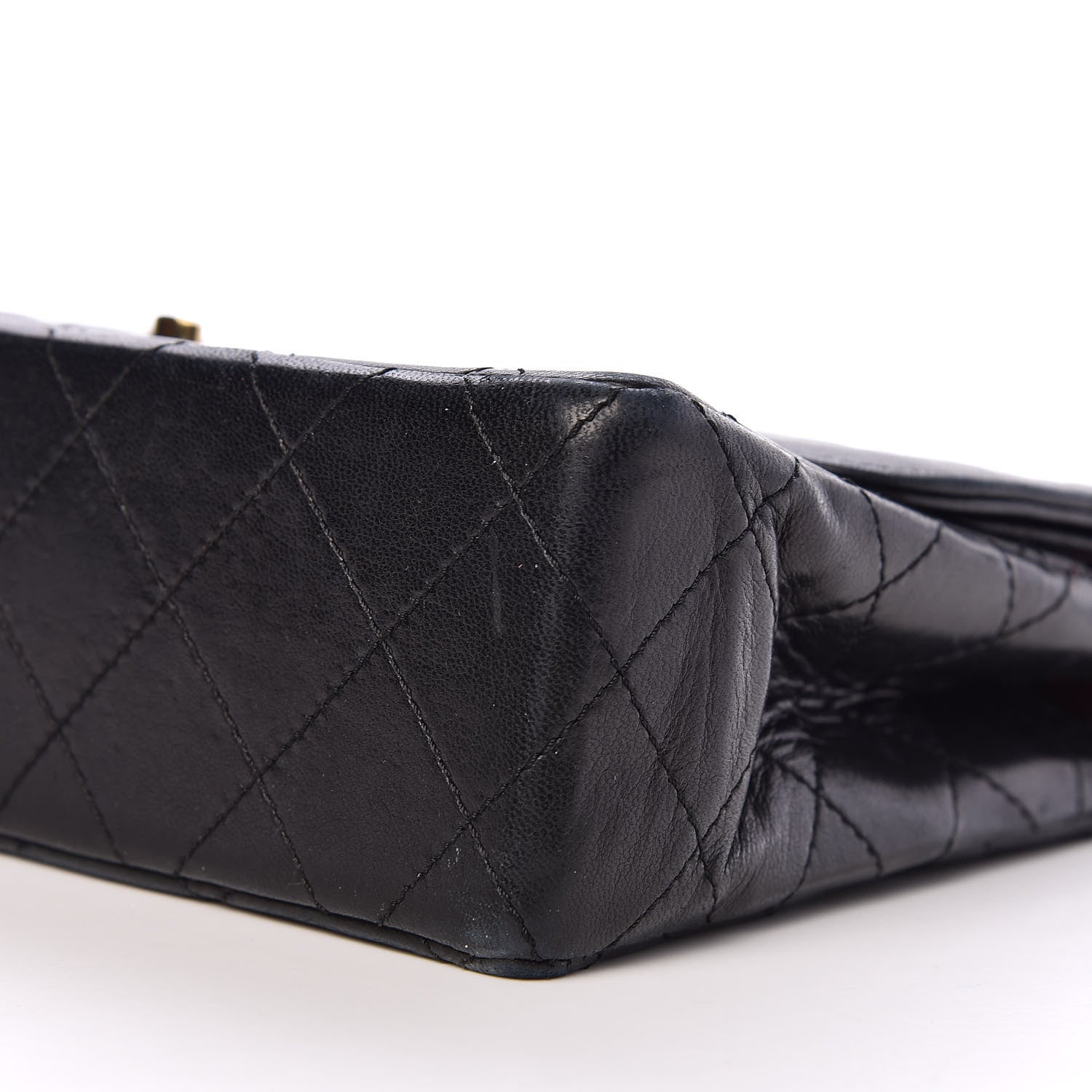 Chanel Lambskin Quilted Medium Double Flap Bag Black 7 of 11