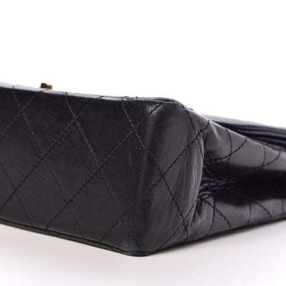 Chanel Lambskin Quilted Medium Double Flap Bag Black 7 of 11