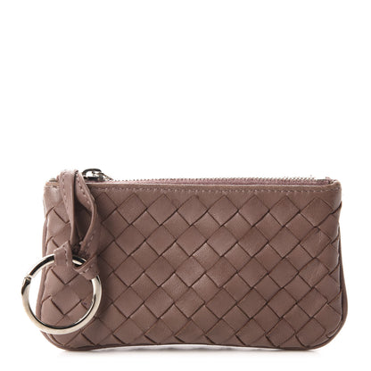 Bottega Veneta Nappa Intrecciato Key Holder Noce 1 of 8