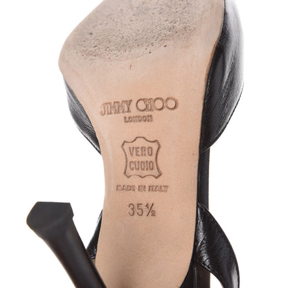 Jimmy Choo Calfskin Gill Slingback Pumps 35.5 Brown 9 of 13