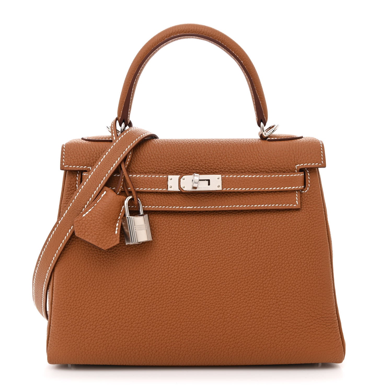 Hermes Togo Kelly Retourne 25 Gold 1 of 10