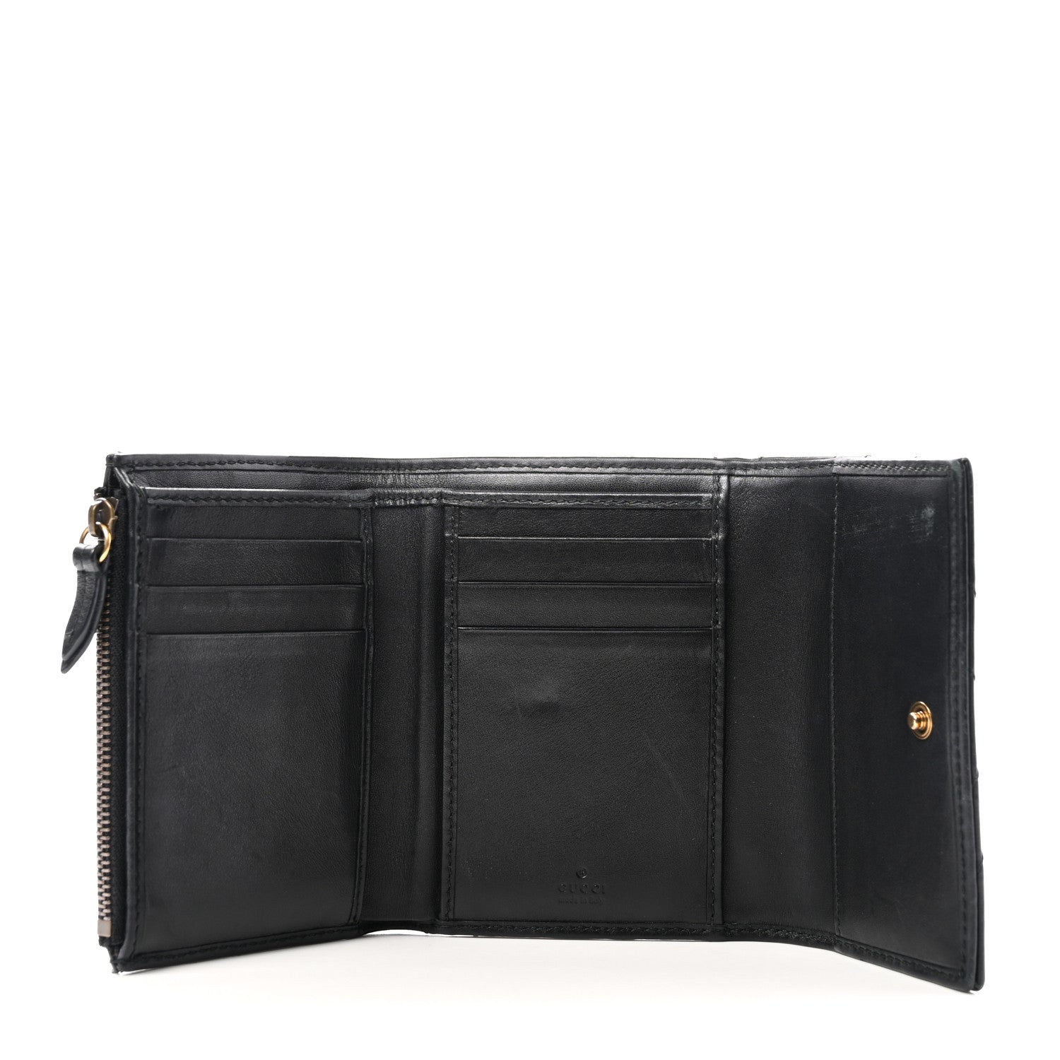 Gucci Calfskin Matelasse GG Marmont Wallet Black 5 of 7