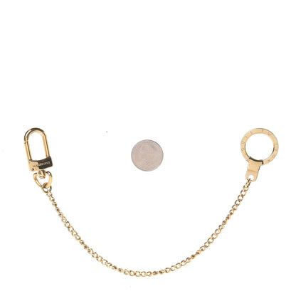 Louis Vuitton Metal Pochette Extender Key Ring Chain Gold 2 of 2