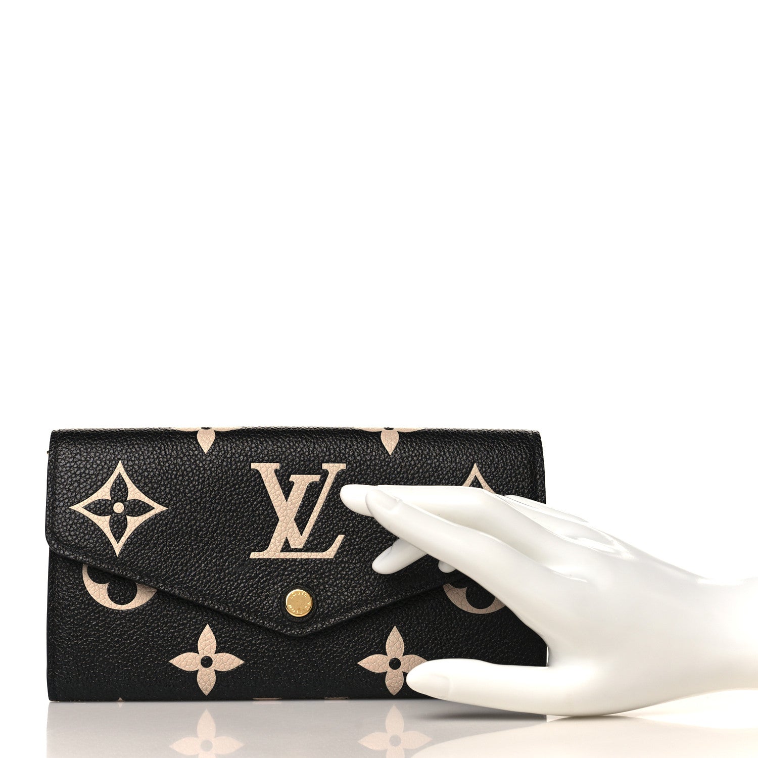 Louis Vuitton Monogram Empreinte Giant Sarah Wallet 2 of 6