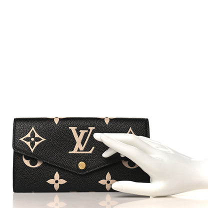 Louis Vuitton Monogram Empreinte Giant Sarah Wallet 2 of 6