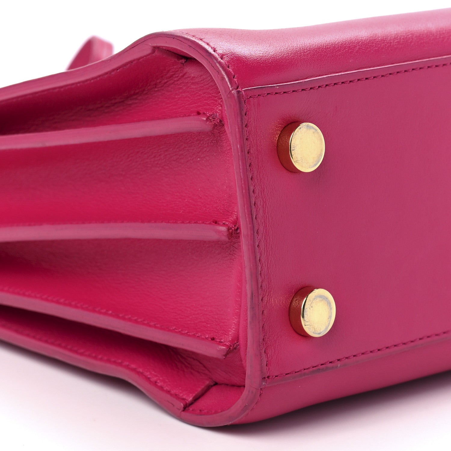 Saint Laurent Calfskin Nano Sac De Jour Bubblegum 11 of 17