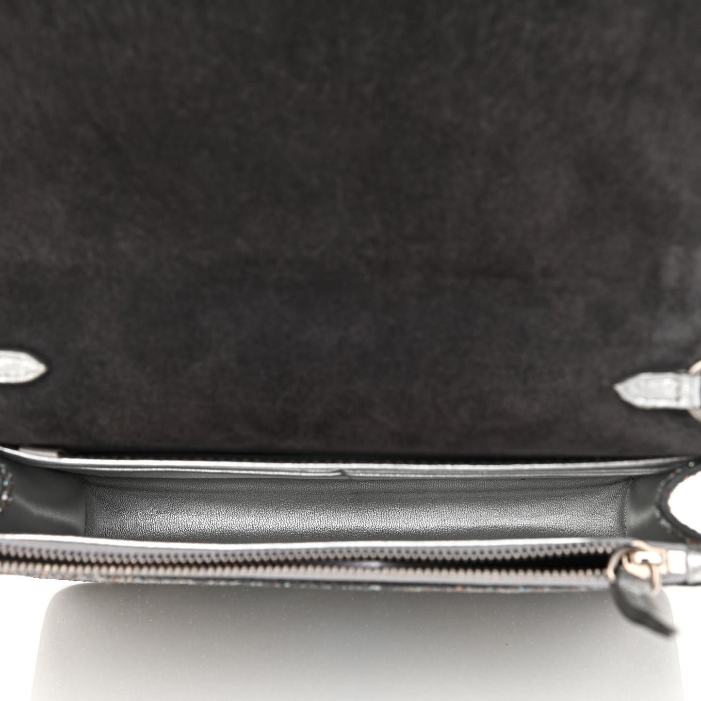 Glitter Palace Wallet On Chain Silver Multicolor