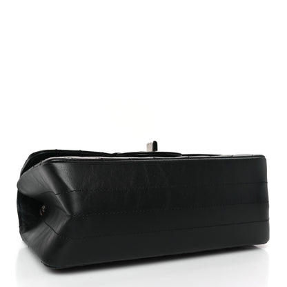 Chanel Aged Calfskin Chevron Quilted 2.55 Reissue Mini Flap Black 4 of 9