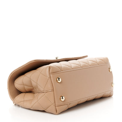 Chanel Caviar Quilted Mini Coco Handle Flap Brown 4 of 12
