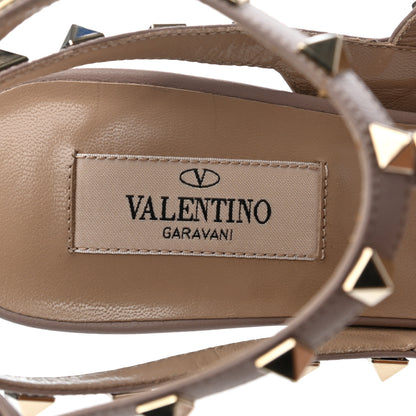 Valentino Garavani Patent Nappa Rockstud Ankle Strap 100mm Pumps 39 Cipria Poudre 7 of 8