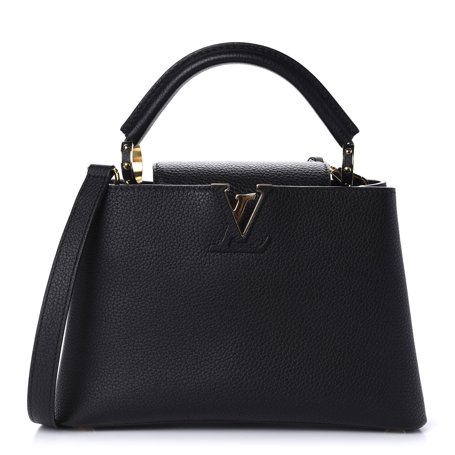 Louis Vuitton Taurillon Capucines BB Black 1 of 10