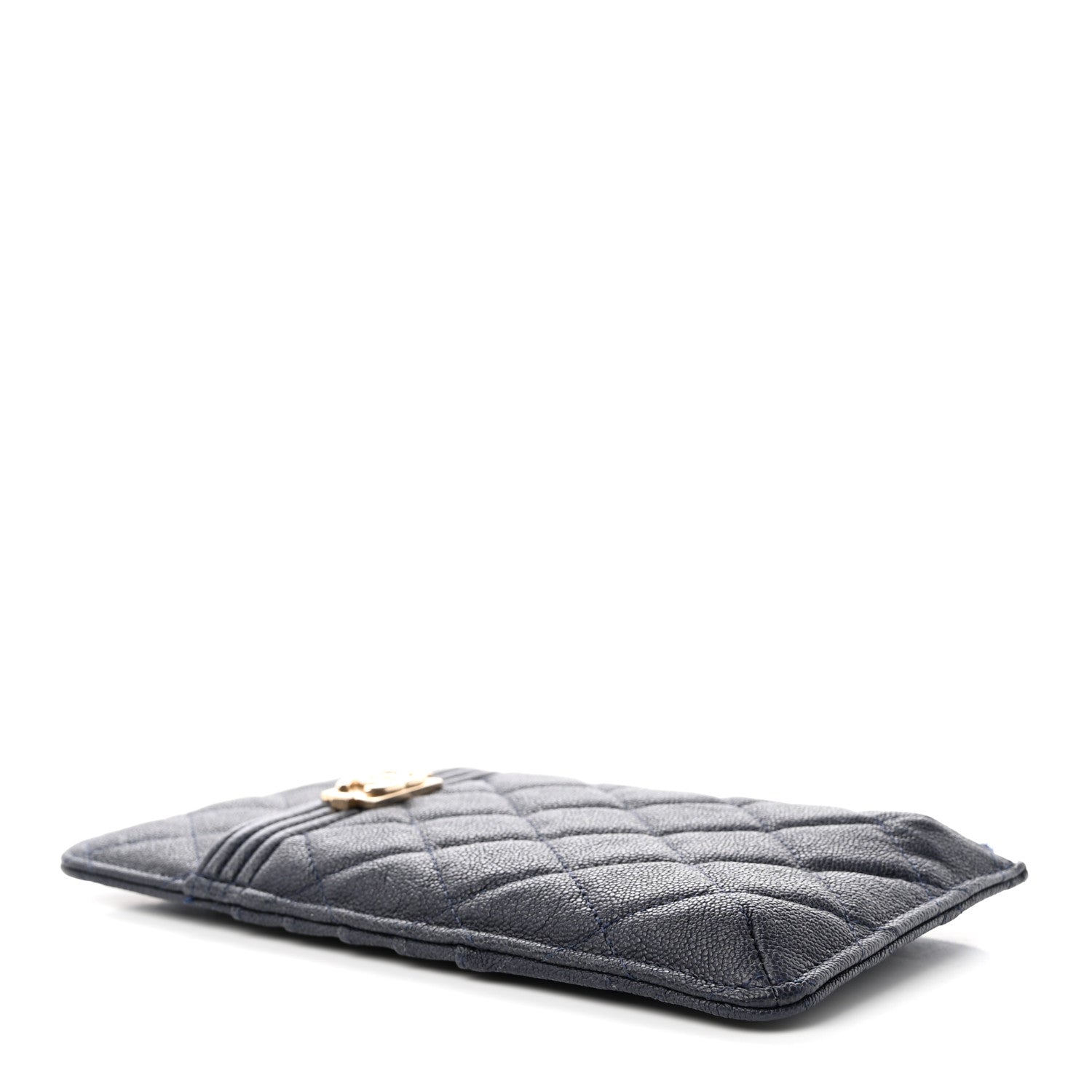 Chanel Caviar Quilted Boy iPhone Pouch Navy Blue 4 of 15