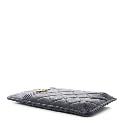 Chanel Caviar Quilted Boy iPhone Pouch Navy Blue 4 of 15
