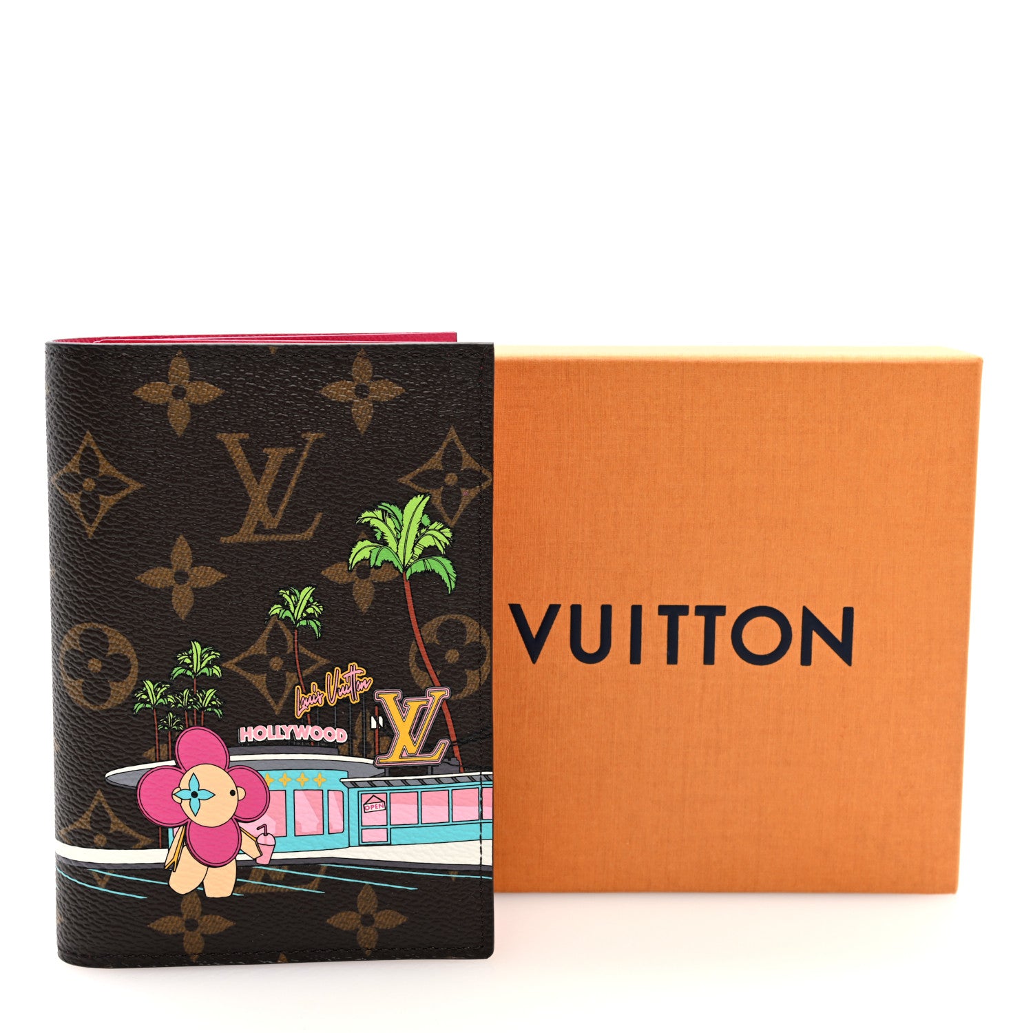 Louis Vuitton Monogram 2021 Christmas Animation Hollywood Passport Cover Fuchsia 7 of 7