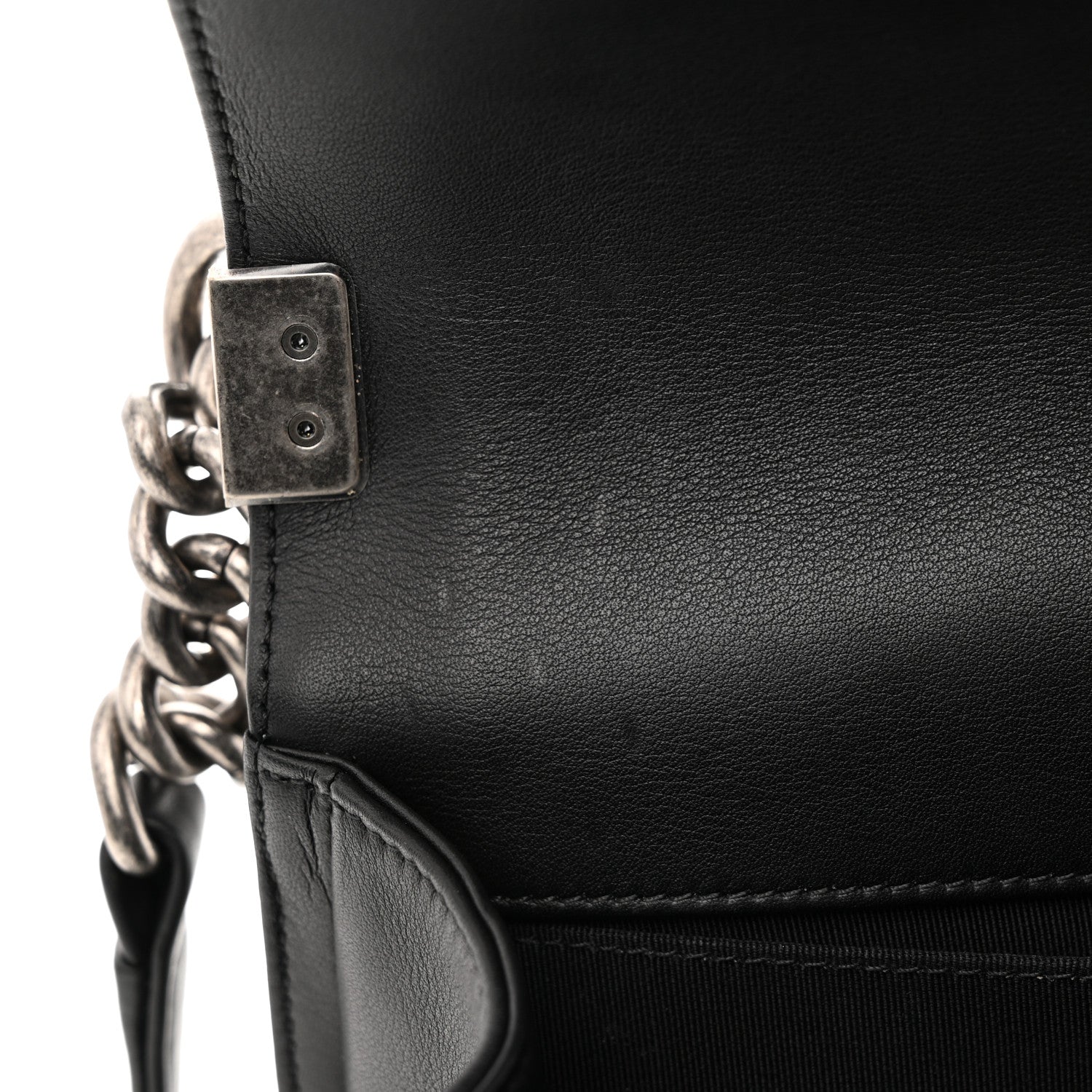 Chanel Calfskin Quilted Medium Boy Flap Black 11 of 14
