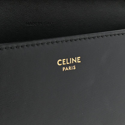 Celine Shiny Calfskin Triomphe Margo Wallet on Chain Black 11 of 13