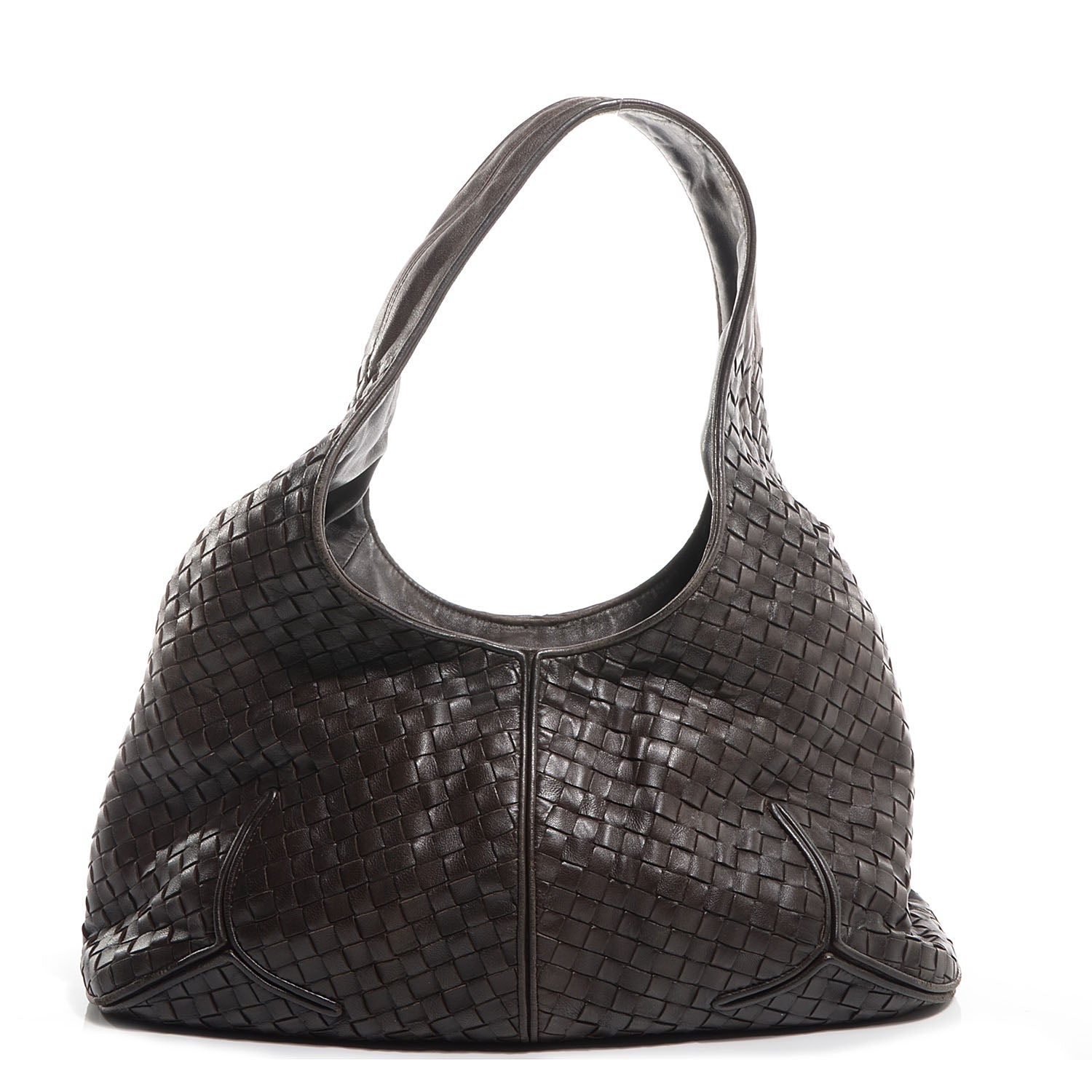 Bottega Veneta Nappa Intrecciato Ball Hobo Ebano 1 of 9