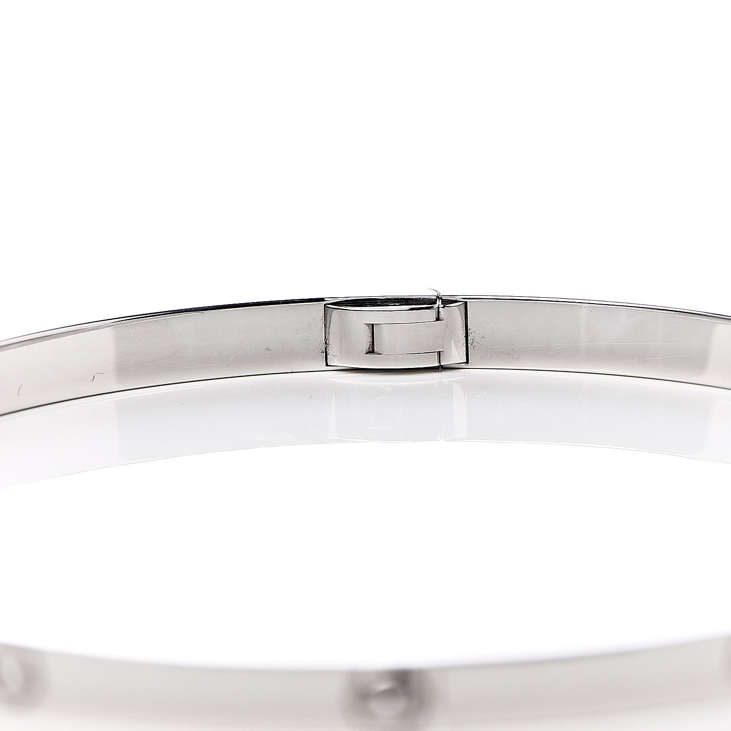 Cartier 18K White Gold Small LOVE Bracelet 19 6 of 7