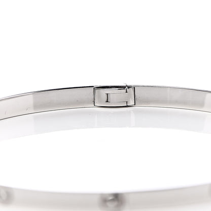 Cartier 18K White Gold Small LOVE Bracelet 19 6 of 7