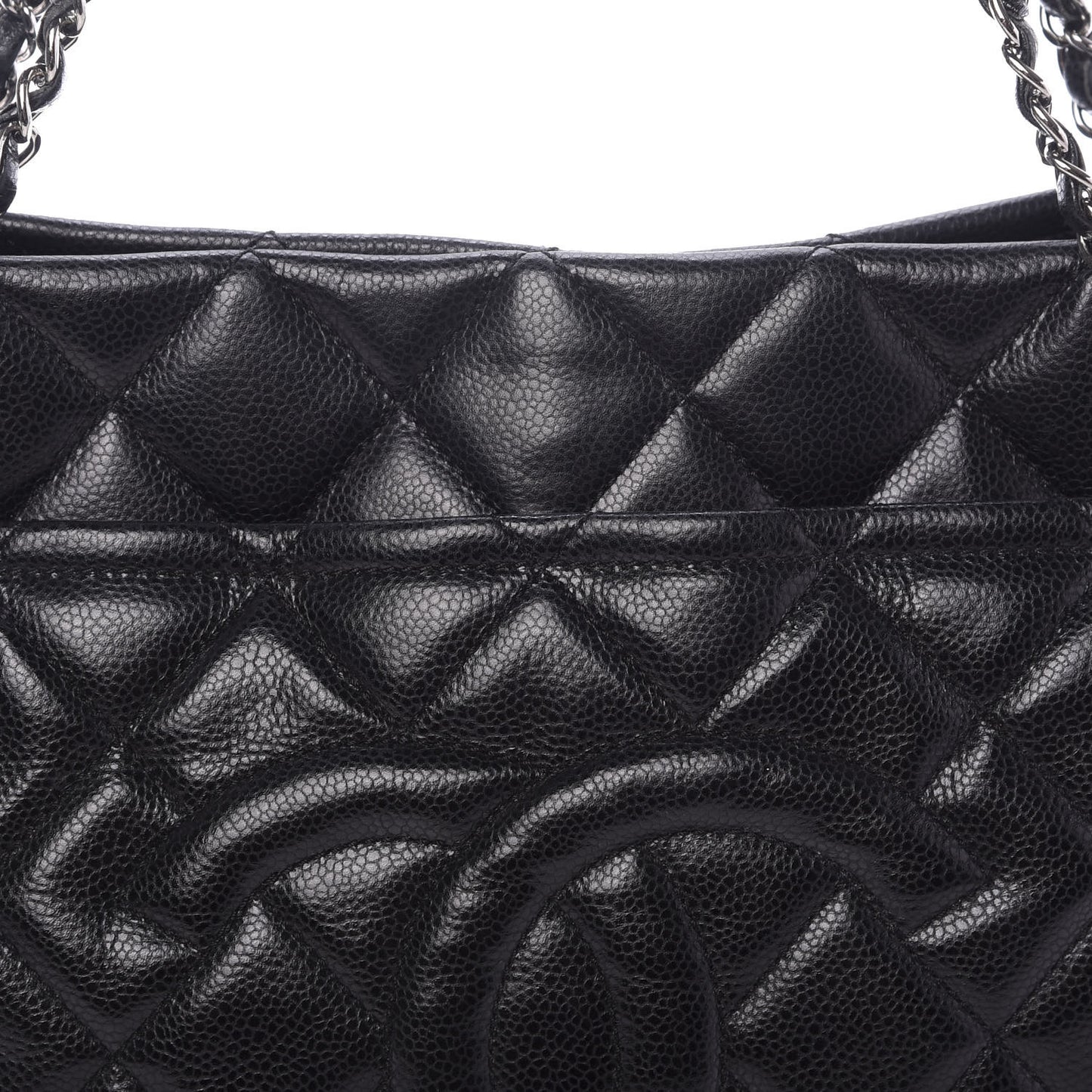 Caviar Quilted Timeless CC Soft Tote Black