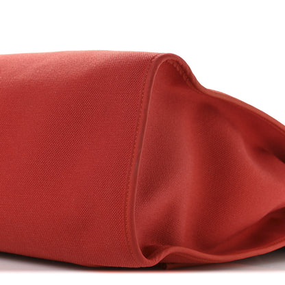 Hermes Vache Hunter Toile Herbag Zip 39 MM Rouge Tomate Natural 11 of 11