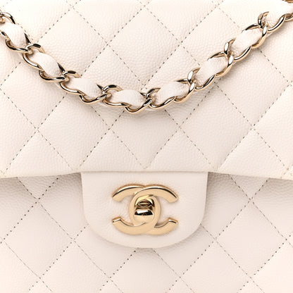 Chanel Caviar Quilted Small Double Flap White 8 of 10
