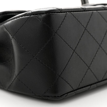 Chanel Lambskin Quilted Mini Rectangular Flap So Black 9 of 11