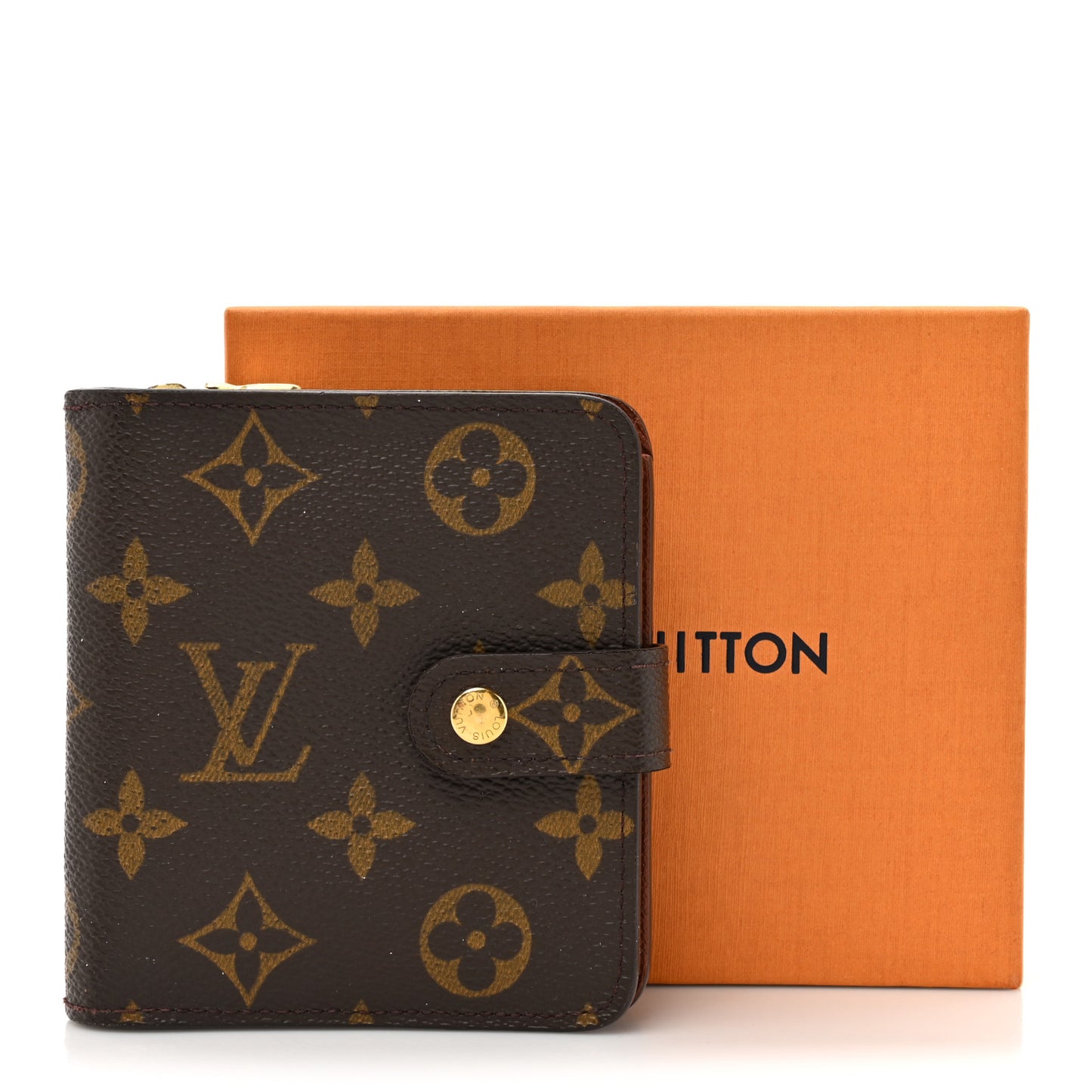 Monogram Compact Zippe Zipped Wallet