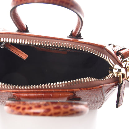Givenchy Calfskin Crocodile Embossed Mini Antigona Cognac 5 of 9