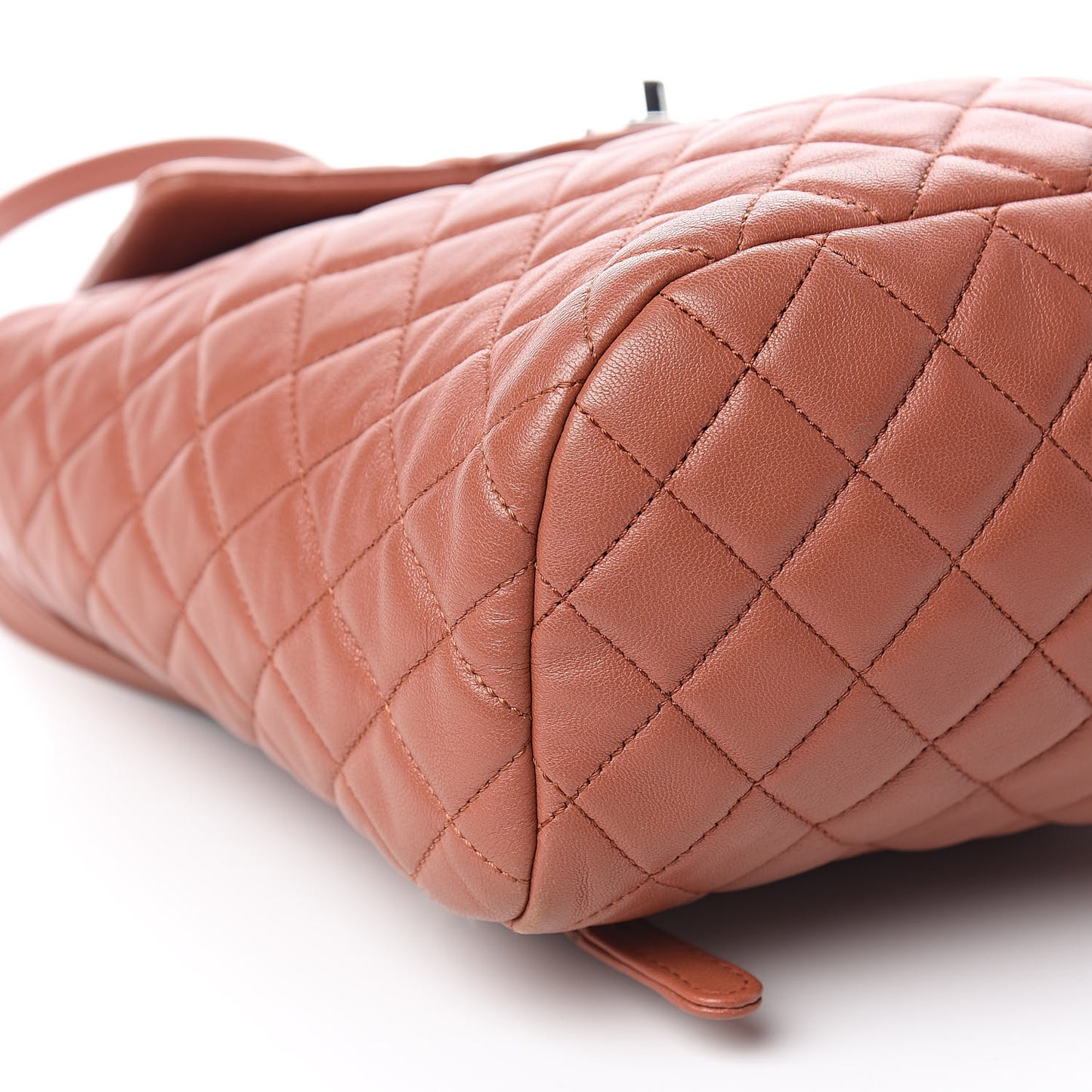 Lambskin Quilted Small Urban Spirit Backpack Brown