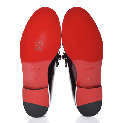 Christian Louboutin CHRISTIAN LOUBOUTIN Mirror Patent Octavian Bolla Flat Loafer 38.5 Ruby 5 of 12