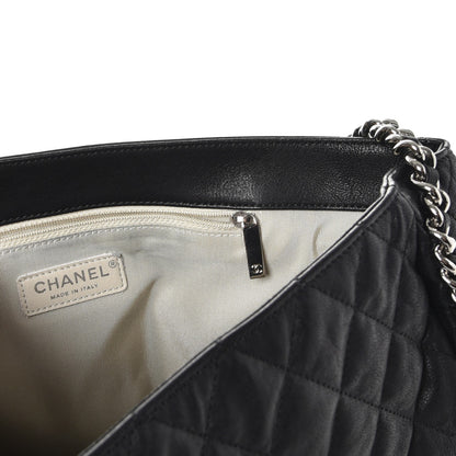 Chanel Washed Lambskin Quilted Maxi Chain Around Flap Black 8 of 9