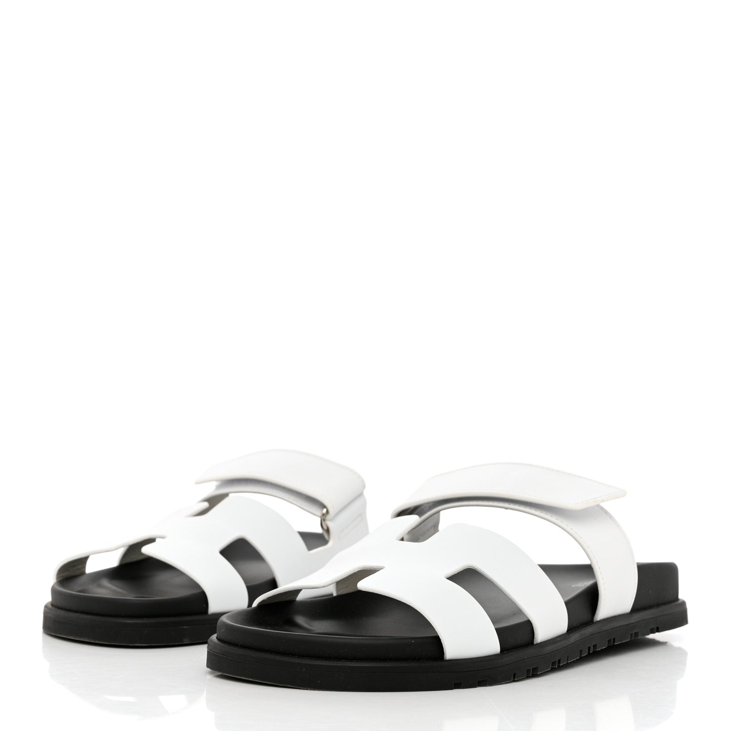 Calfskin Womens Chypre Sandals 39.5 White