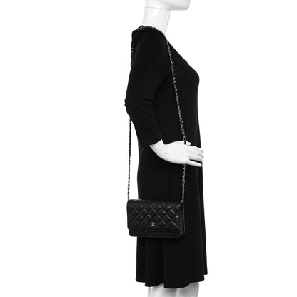 Chanel Caviar Quilted Wallet on Chain WOC Black 2 of 11