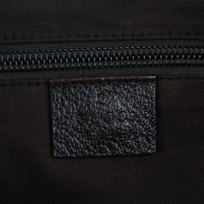 Gucci Monogram Small Flap Messenger Bag Beige Dark Brown 6 of 7