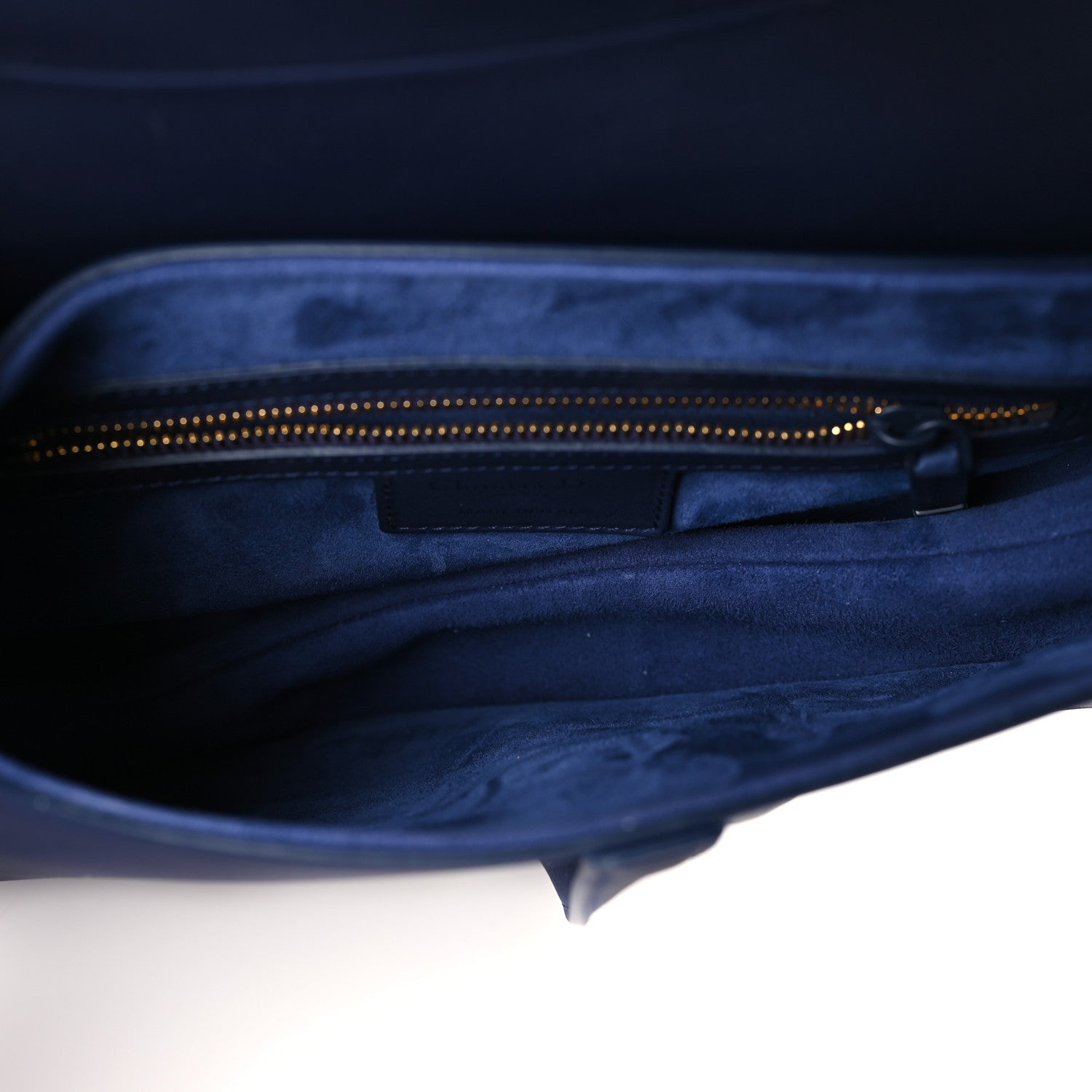 Christian Dior Ultra Matte Calfskin Saddle Bag Blue 5 of 9