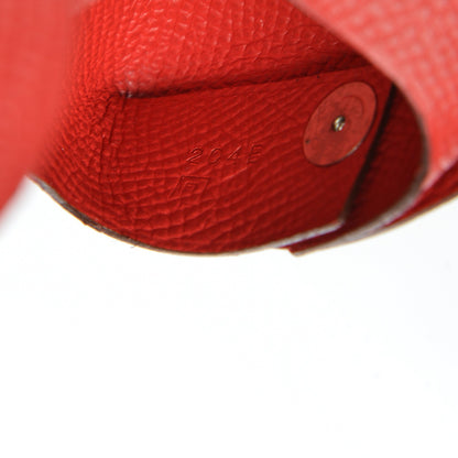 Hermes Epsom Bastia Coin Purse Rouge Casaque 6 of 6