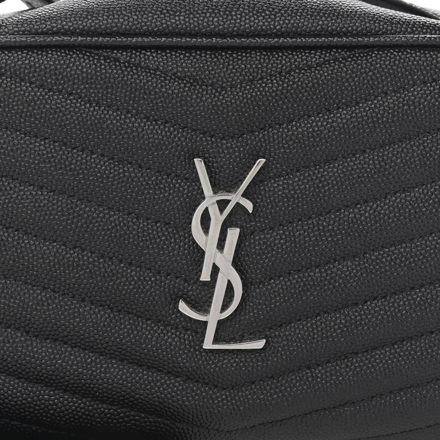 Saint Laurent Grain De Poudre Matelasse Monogram Mini Lou Camera Bag Storm 7 of 9