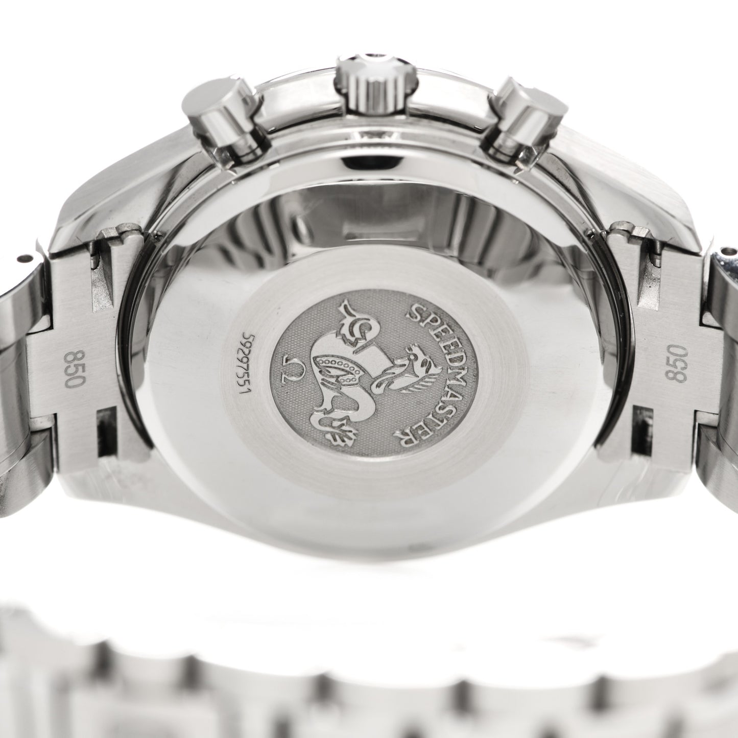 Stainless Steel 39mm Speedmaster Chronograph Automatic Watch Black 3513.50